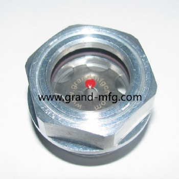 BSP radiator aluminum liquid sighting glass oil level gauge indicators BullsEye BRASS SIGHT GLASS G1 1/4” G1 3/4”