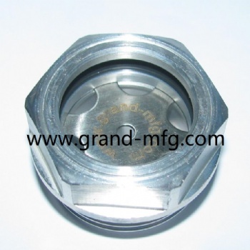 BSP thread aluminum oil level sighting glass oil level gauge indicators BullsEye BRASS SIGHT GLASS WITH SUPER CLEAR GLASS G1 1/4” G1 3/4”