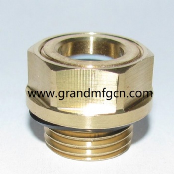 Brass oil level sight glass plugs Ölschaugläser (metric thread & BSP thread)