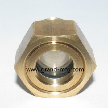 M12x1brass oil level sight glass oil level gauge indicators