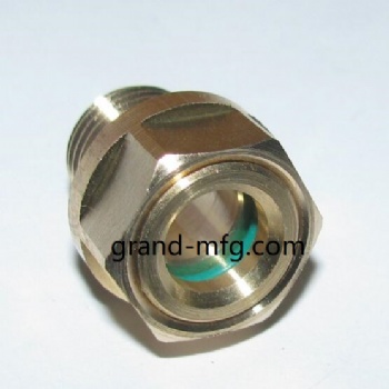 M12x1.5 brass oil level sight glass oil level gauge indicators
