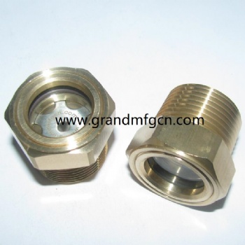 GrandMfg® Hexagon brass Oil level sight glass plugs Ölschauglas NPT Thread