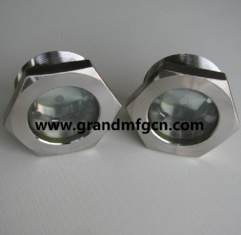 1 1/2”NPT steel nickel plated fused sight glass bitzer view port sight glass