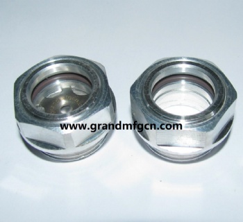 GrandMfg® Hydraulic Oil Tank Aluminum Sight Glass indicator plugs(Metric Thread & BSP)