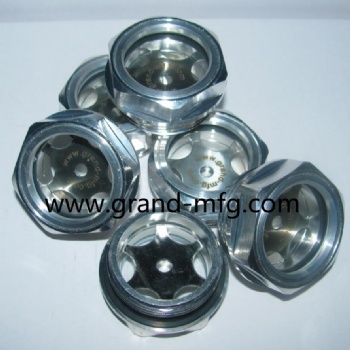 GrandMfg® Hydraulic Oil Tank Aluminum Sight Glass indicator plugs(Metric Thread & BSP)