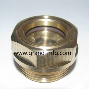 G thread 3/4” 1” brass gauge for custom oil tank or fuel tank sight glass