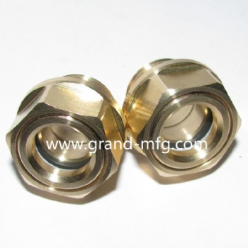 M22X1.5 M16X1.5 brass oil level sight glasses oil level indicators