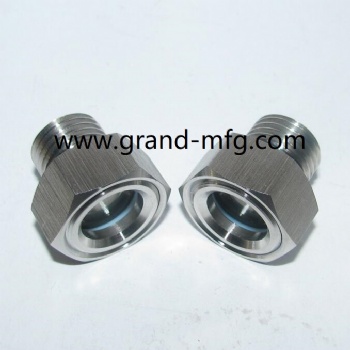 NPT1 1/2 inch sus316 pipe fitting view port sight glass oil site gauge