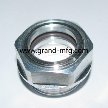 Metric thread aluminum bullseye oil level sight glass gauge indicators Ölschaugläser M33X1.5 M27X1.5