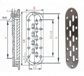 烧结平板钢视镜电镀镍