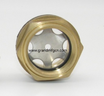 G thread 1/2 inch brass oil level sight window liquid level gauge