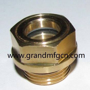M16 brass fluid viewport sight glass oil level sights
