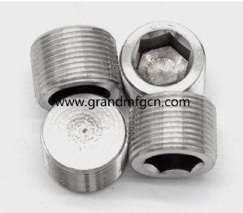 CNC precision machined parts stainless steel ss304 hexagon plug