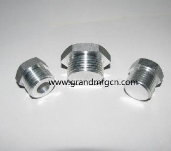 CNC precision brass turned parts NPT thread aluminum machined parts