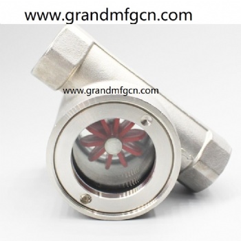 G3/4 pipe system SS304 stainless steel water liquid flow indicators