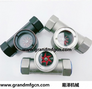 G3/4 pipe system SS304 stainless steel water liquid flow indicators