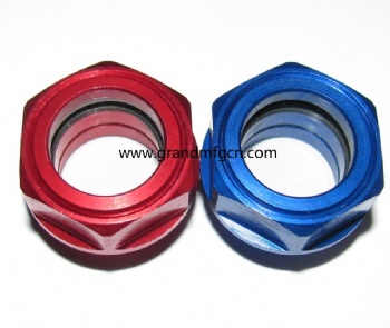 BSP thread aluminum oil level sighting glass oil level gauge indicators BullsEye BRASS SIGHT GLASS WITH SUPER CLEAR GLASS G1/2 G3/4 G1 G1 1/4