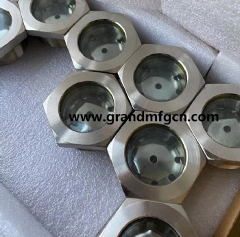 1 1/4”NPT steel nickel plated fused sight glass bitzer view port sight glass