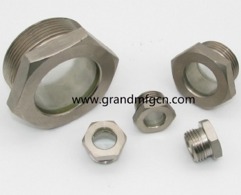 1 1/4”NPT steel nickel plated fused sight glass bitzer view port sight glass