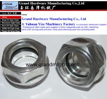M22x1.5 Reducer aluminum oil sight glass oil gauge indicators BullsEye aluminum knob oil sight glass with milled head
