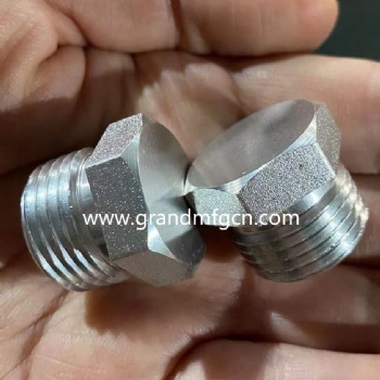 CNC precision machined parts aluminum hexagon plug