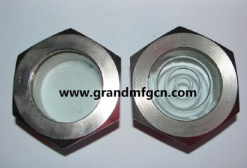 Hydraulic oil cooler sight glass radiator glass liquid level sight