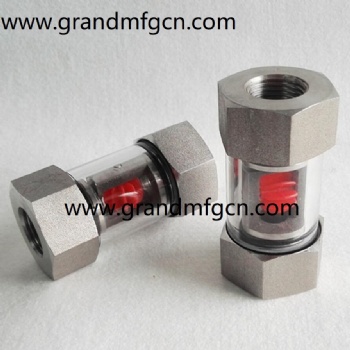 G 1 pipe system SS304 stainless steel water liquid flow indicators