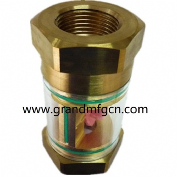 G 1 pipe system brass water liquid flow indicators