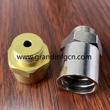 NPT thread CNC precision machined part brass connector
