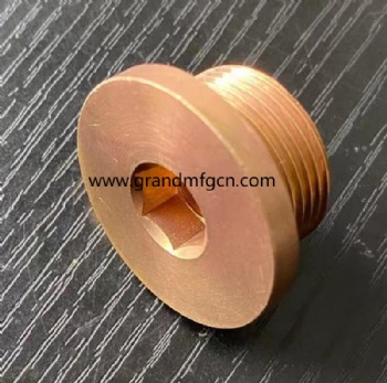 NPT thread CNC precision machined part brass plugs