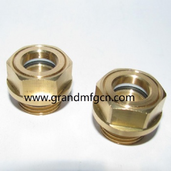 G1/8 SPEED REDUCERS BRASS OIL SIGHT GLASS OIL INDICATOR BRASS BUBBLE OIL SIGHT GLASS