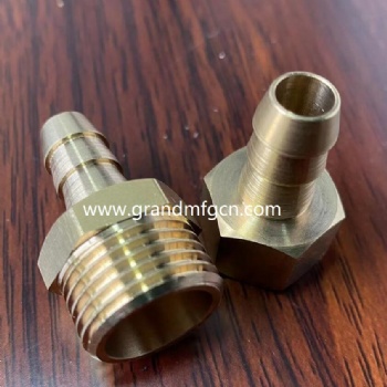 Metric thread CNC precision machined part brass connectors