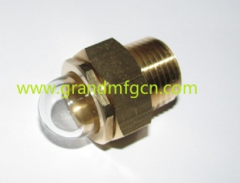 Domed NPT1/2 Safety Brass Sight Glass Assembly for Coolant Level