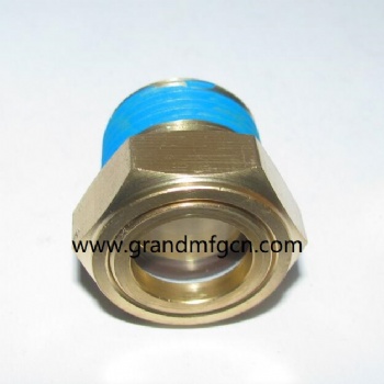 Radiator Surge Tank Coolant Sight Glass Gauge plug NPT