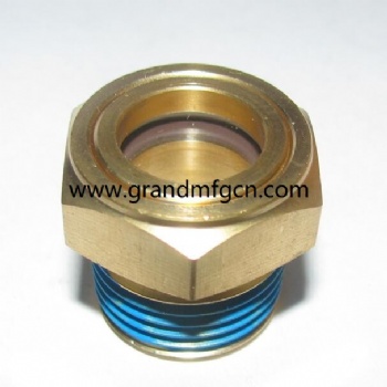 Radiator Surge Tank Coolant Sight Glass Gauge plug NPT