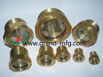 NPT thread 3/4 brass oil level sight glass gauge oil indicators