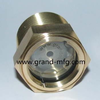 NPT thread BRASS OIL SIGHT GLASS OIL INDICATORS 1 INCH OIL GAUGE