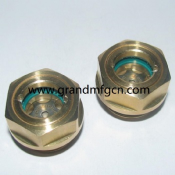 BSP thread brass fluid viewport sight glass window oil indicator