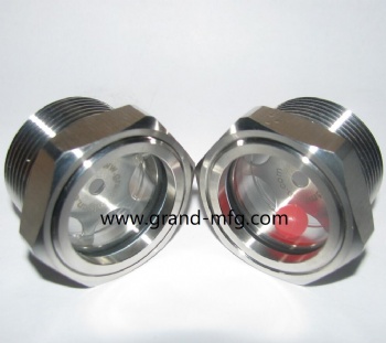 Hexagon Stainless Steel Oil level Sight Glass window Plug NPT Thread
