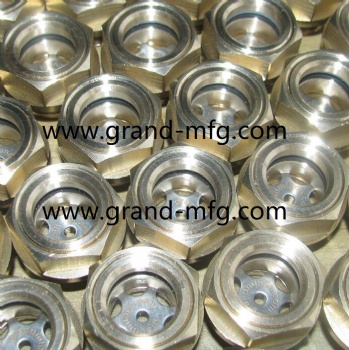 G thread 1/2 brass oil level sight gauge liquid oil indicators