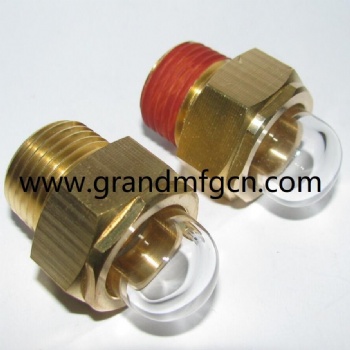 G thread 1 1/2 inch brass oil level sight gauge oil indicators