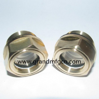 G thread 1/2 brass oil level sight gauge oil indicators