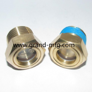 G thread 1/2 brass oil level sight gauge oil indicators