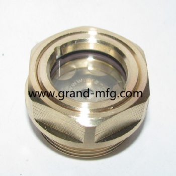 BSP thread 1 inch brass oil sight glass gear reducer oil levels