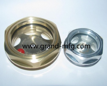 Press Fit Plastic Circular Oil Sight Glass indicator plugs for air compressor