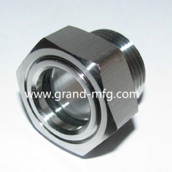 公制螺纹优质铝油窗油位器液位观察镜G1-1/4