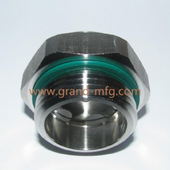 NPT 1 1/4寸进口品质不锈钢液位观察镜油位器油窗油镜堵头