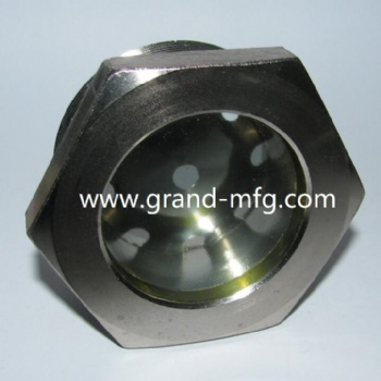 Carbon Steel Fused Glass Window Sights plugs plated NPT Thread