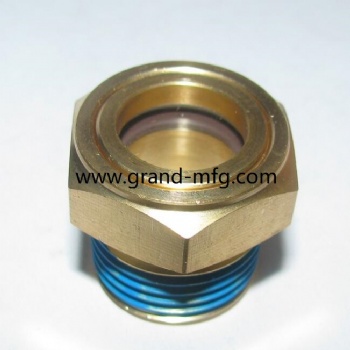 NPT thread 1/2 brass oil level sight glass gauge coolant sightglass