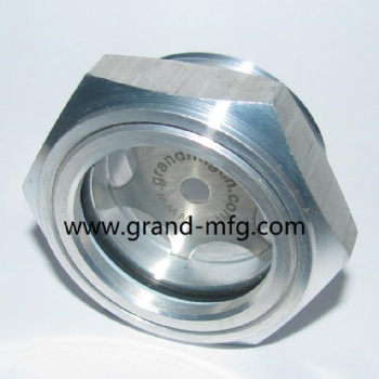 Air compressor aluminum bulleye oil level sight glass gauge oil indicators